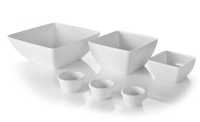 Saladier carré Blanc 270x270x(H)105mm - Hendi