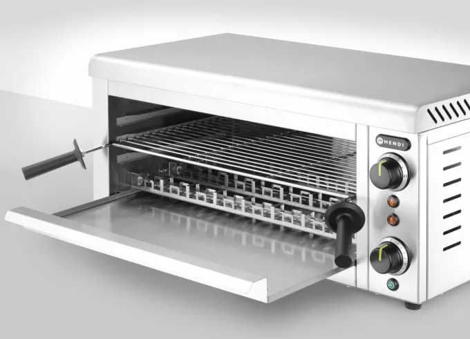 Salamandre avec éléments chauffants Quartz infrarouge 230V/3645W - Hendi