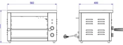 Salamandre Cuisine Professionnelle - 580 x 400 mm - Combisteel