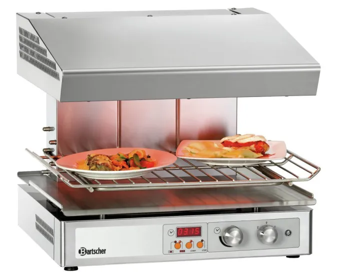 Salamandre de Cuisine Professionnelle Hi-Light avec Grille Réglable - 3 Zones - Bartscher