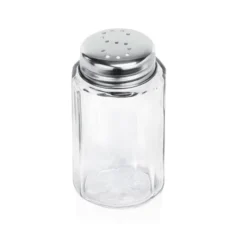 Salière en Verre Couvercle inox H 70 mm Ø 35 mm - Lot de 12 - Was Germany