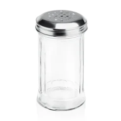 Salière en Verre/inox H 135 mm Ø 75 mm - Lot de 6 - Was Germany