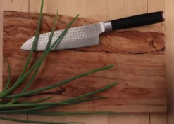 Santoku avec Saya et Boîte en Bambou - Lame 180 mm - Kotai