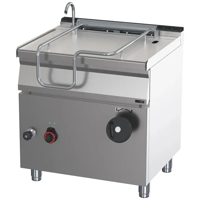 Sauteuse basculante manuelle électrique 50 l fond en inox BR 70/80 E/N - Redfox