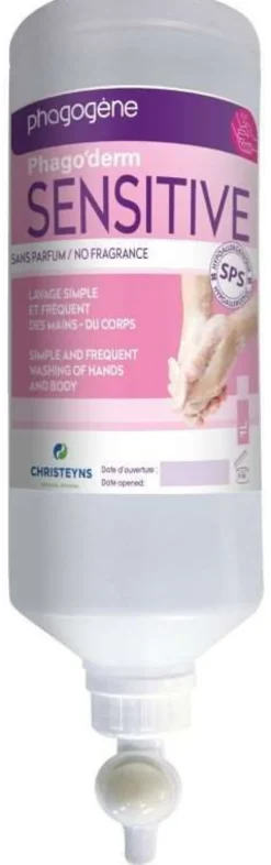 Savon main corps hypoallergenique flacon de 1L - Lot de 2 colis de 12 - Christeyns
