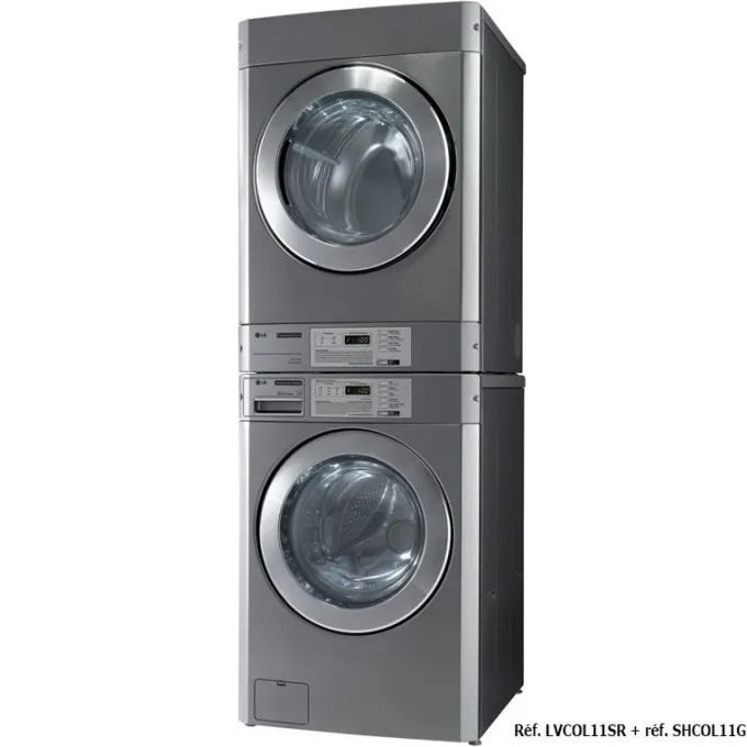 Sèche-Linge Professionnel Gaz 11 kg pour Installation en Colonne - LG