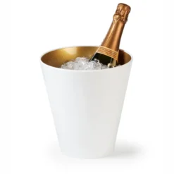 Seau à Champagne Bicolore Blanc et Or Ø 19 cm - Pujadas