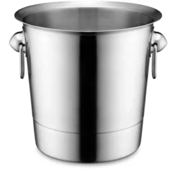 Seau à Champagne Conique en Inox avec Anneaux Ø 19 cm - Pujadas