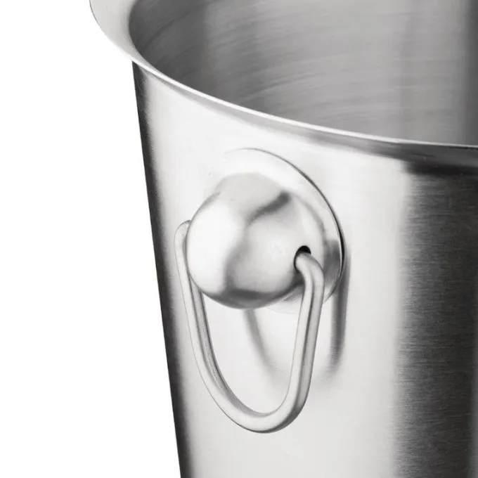 Seau à champagne en inox brossé professionnel 3,78 L - Olympia