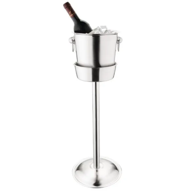 Seau à champagne en inox brossé professionnel 3,78 L - Olympia