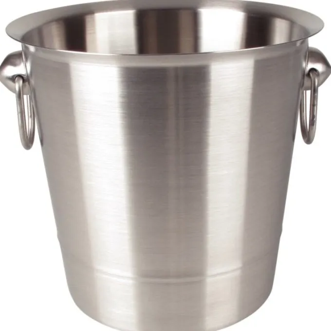 Seau à champagne en inox brossé professionnel 3,78 L - Olympia