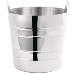 Seau à champagne professionnel en inox poli diamètre 204 mm - Olympia