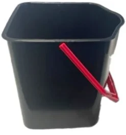 Seau 15L Noir Anse Rouge Pour Chariot 005 Black - Guialto