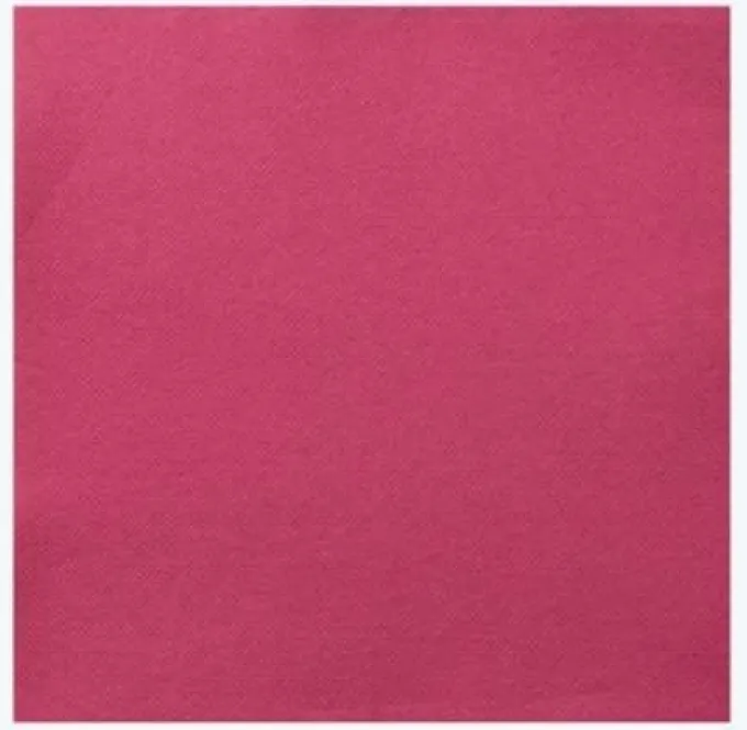 Serviette en Celiouate 38x38 cm Framboise - Lot de 3 Colis de 900 - Manufacture De L'Ephemere