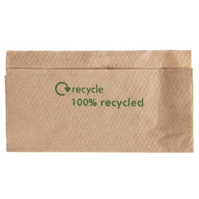 Serviette en papier 1 pli recyclé avec distributeur - Carton de 6000 pièces