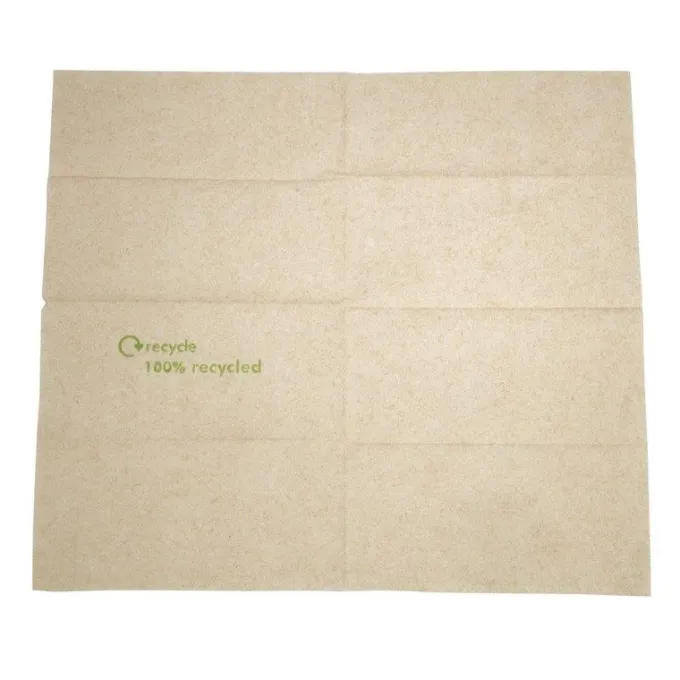 Serviette en papier 1 pli recyclé avec distributeur - Carton de 6000 pièces