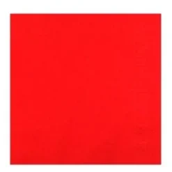 Serviette Ouate 20x20 cm Rouge Ecolabell - Lot de 3 Colis de 1800 - Manufacture De L'Ephemere