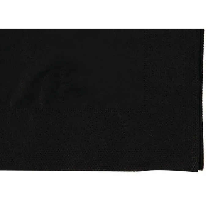 Serviettes cocktail noires 250 mm - Katrin - Carton de 2000