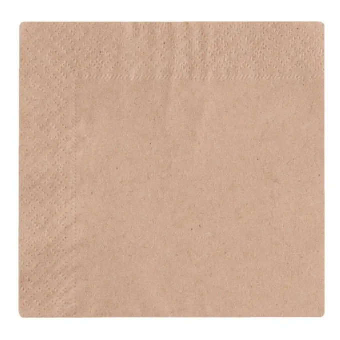 Serviettes de Table en Papier Cocktail Compostables 24 cm 2 Plis - Lot de 4000 - Vegware