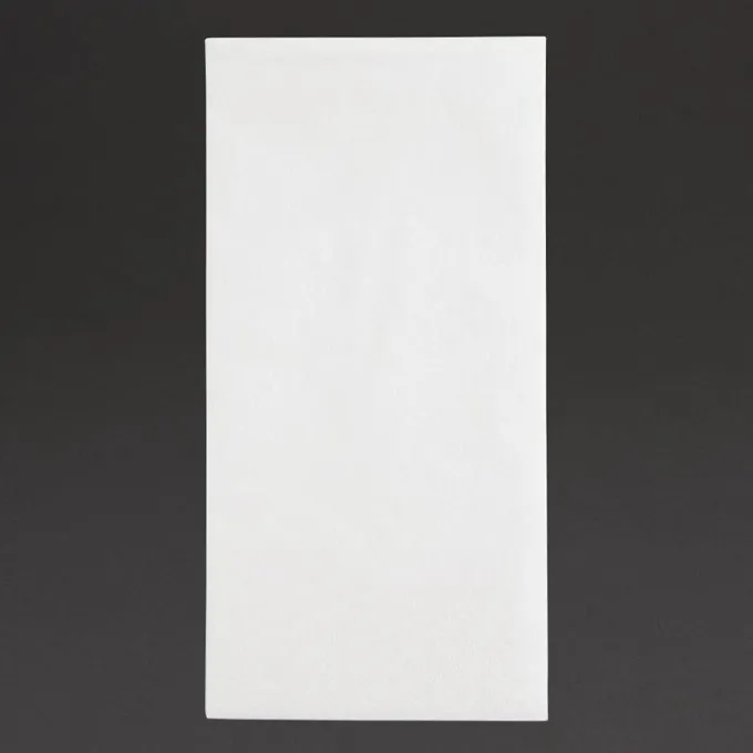 Serviettes Dîner Recyclable 2 Plis Format 1/8 400mm Blanches - Lot de 2000 - Fiesta