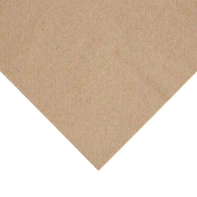 Serviettes Snacking Recyclées 2 Plis Pliage 1/4 Recyclable 330 mm Kraft - Lot de 2000 - Fiesta
