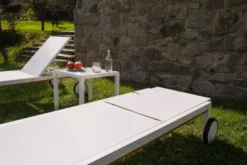 Set 2 Chaise Longue Texth. Shio Blanche - RESOL