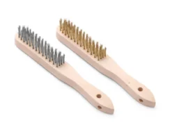 Set de brosses avec brins en laiton et en inox - 2 pièces (L)290 mm - Hendi