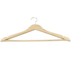 Set de Cintres en Bambou Naturel L 445 mm - Lot de 5 - Was Germany