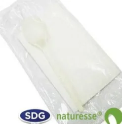 Set de Couvert Cuillère à Dessert en CPLA - SDG - Lot de 200