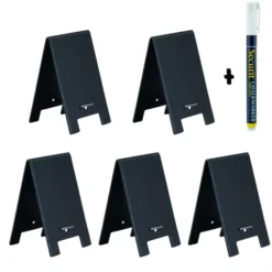 Set de 5 mini chevalets de table - Securit