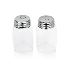 Set de salière/Poivrière en Acier au nickel-chrome H 70 mm Ø 40 mm - Was Germany