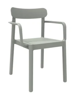 Set 2 Fauteuils + 1 Table ALBA-ELBA Gris Verdâtre - Resol