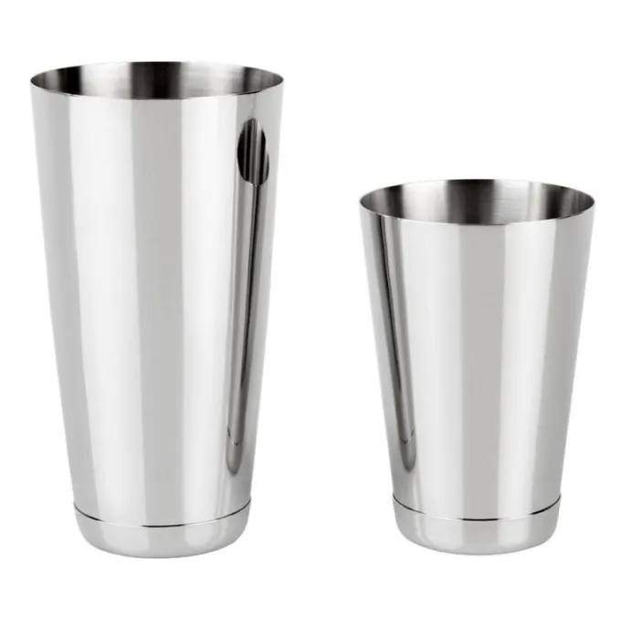 Shaker à Cocktail Inox Tin-On-Tin - 500 ml et 900 ml - Olympia
