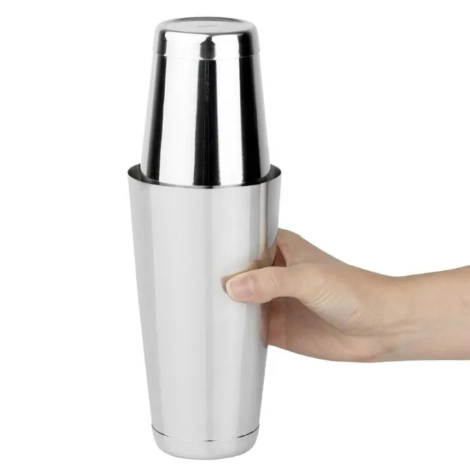 Shaker à Cocktail Inox Tin-On-Tin - 500 ml et 900 ml - Olympia
