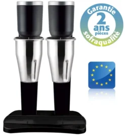 Shaker Électrique Professionnel - 2 Bols Inox - 2L - Sofraca