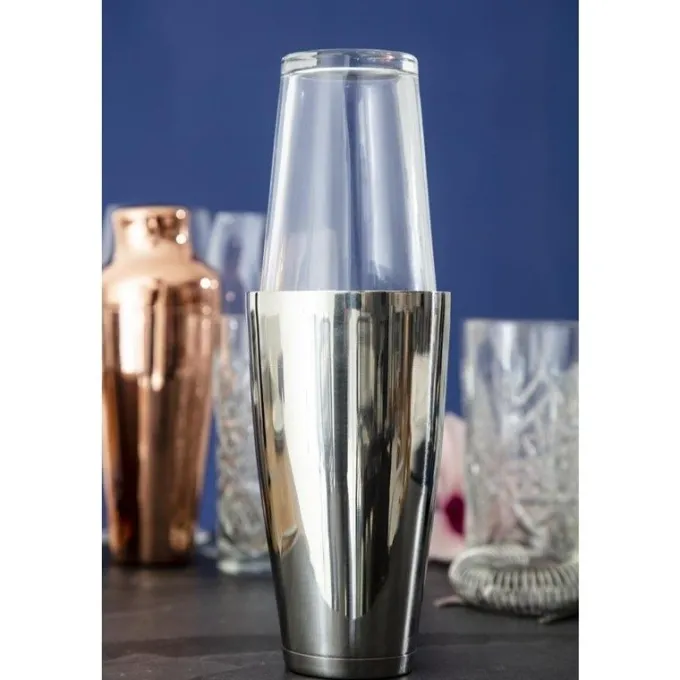 Shaker Professionnel Type Boston et Verre - 800 ml - APS