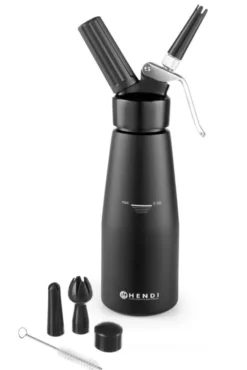 Siphon à chantilly Kitchen Line noir 0,5L 80x(H)260 mm - Hendi