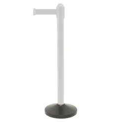 Socle pour poteau à corde rétractable noire - 31x31cm (pied non inclus) - Securit