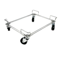 Socle sur Roues pour Support Plateaux Chromé