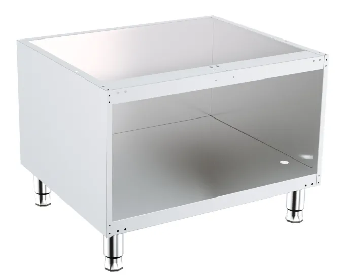 Soubassement Ouvert Inox sur Pieds - Profondeur 700 - Combisteel