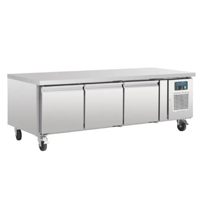 Soubassement Réfrigérée Positif 3 Portes 317L - Polar
