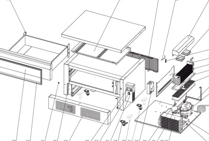 Soubassement réfrigérée UD1-3 - TEFCOLD