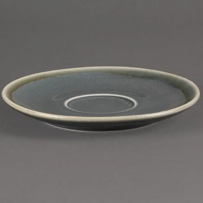 Soucoupe couleur océan Kiln Olympia pour GP330 140 mm - Lot de 6