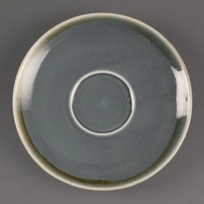 Soucoupe couleur océan Kiln Olympia pour GP330 140 mm - Lot de 6