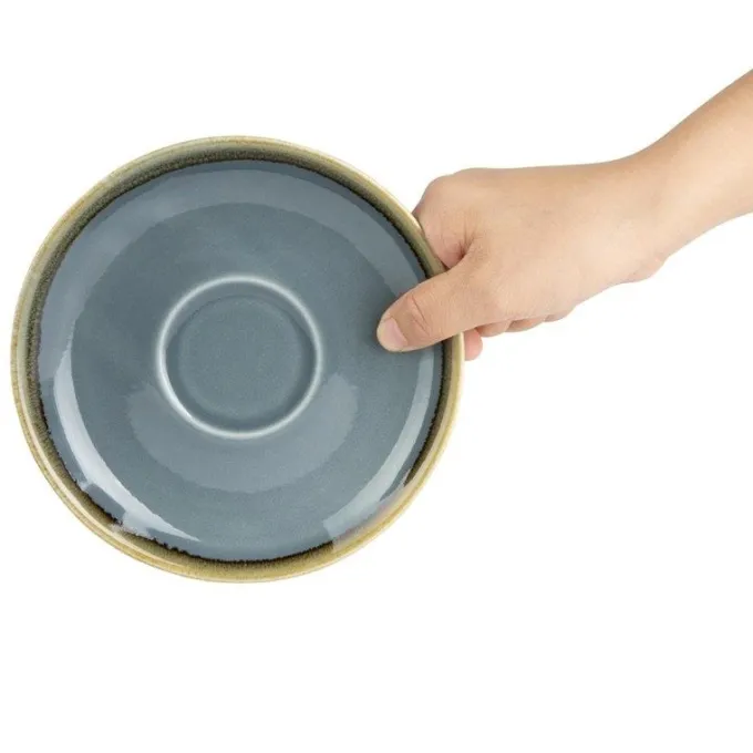 Soucoupe Couleur Océan pour GP348 160 mm - Lot de 6 - Olympia Kiln