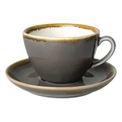 Soucoupe grise - 160 mm - Lot de 6