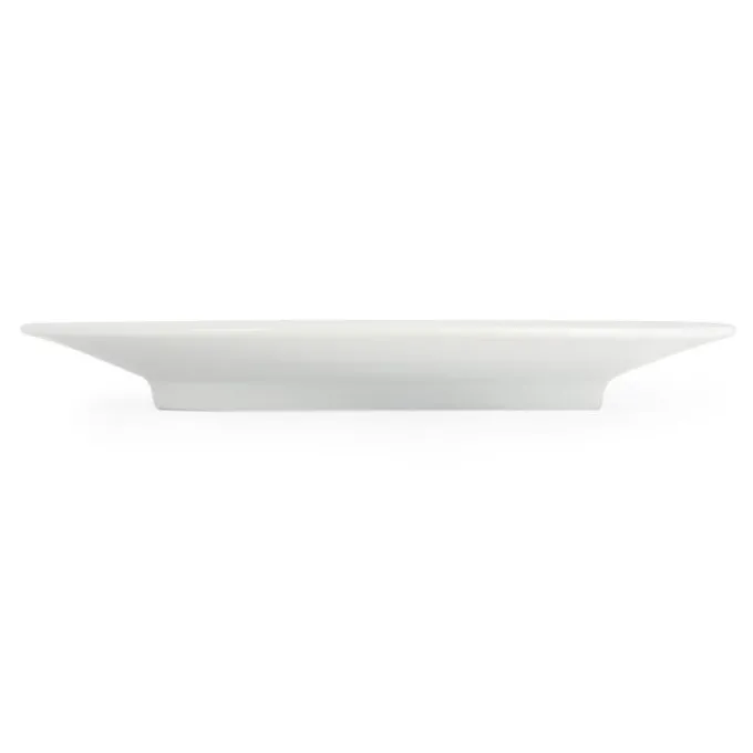 Soucoupe porcelaine blanche Olympia - Lot de 6