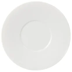 Soucoupe porcelaine blanche Olympia - Lot de 6