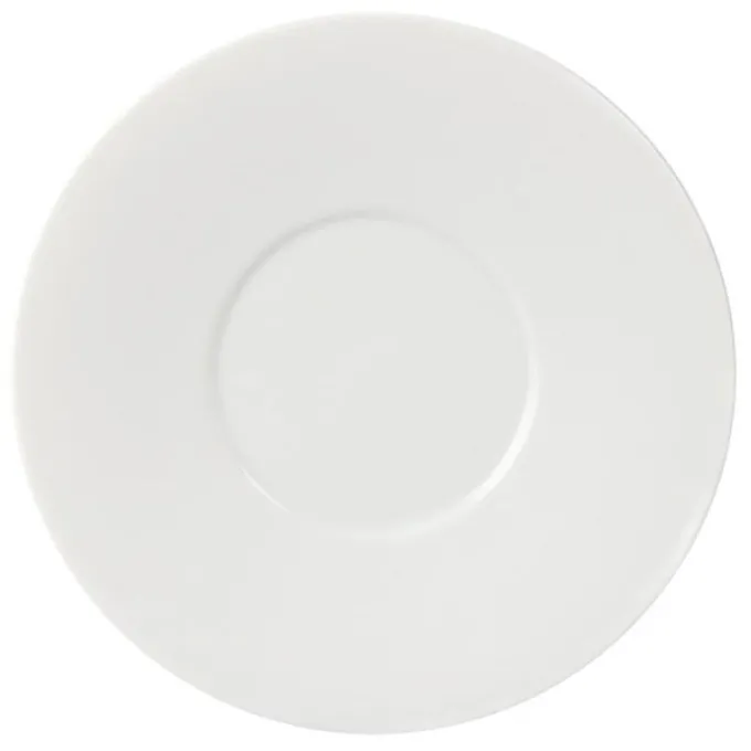 Soucoupe porcelaine blanche Olympia - Lot de 6