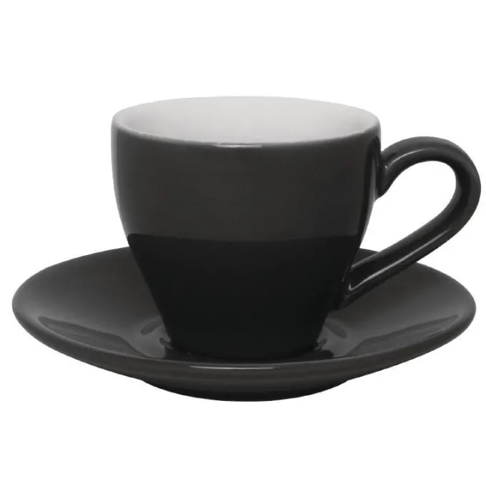 Soucoupe pour Tasse Expresso Grise Lot de 12 Olympia